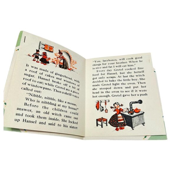 Vintage Get Well Storybook Greeting Cards Mulberry Red Riding Hansel 1940s - Picture 9 of 10